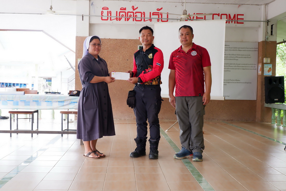 อบรมความปลอดภัย โดยความอนุเคราะห์จากเทศบาลตำบลท่าสุด
